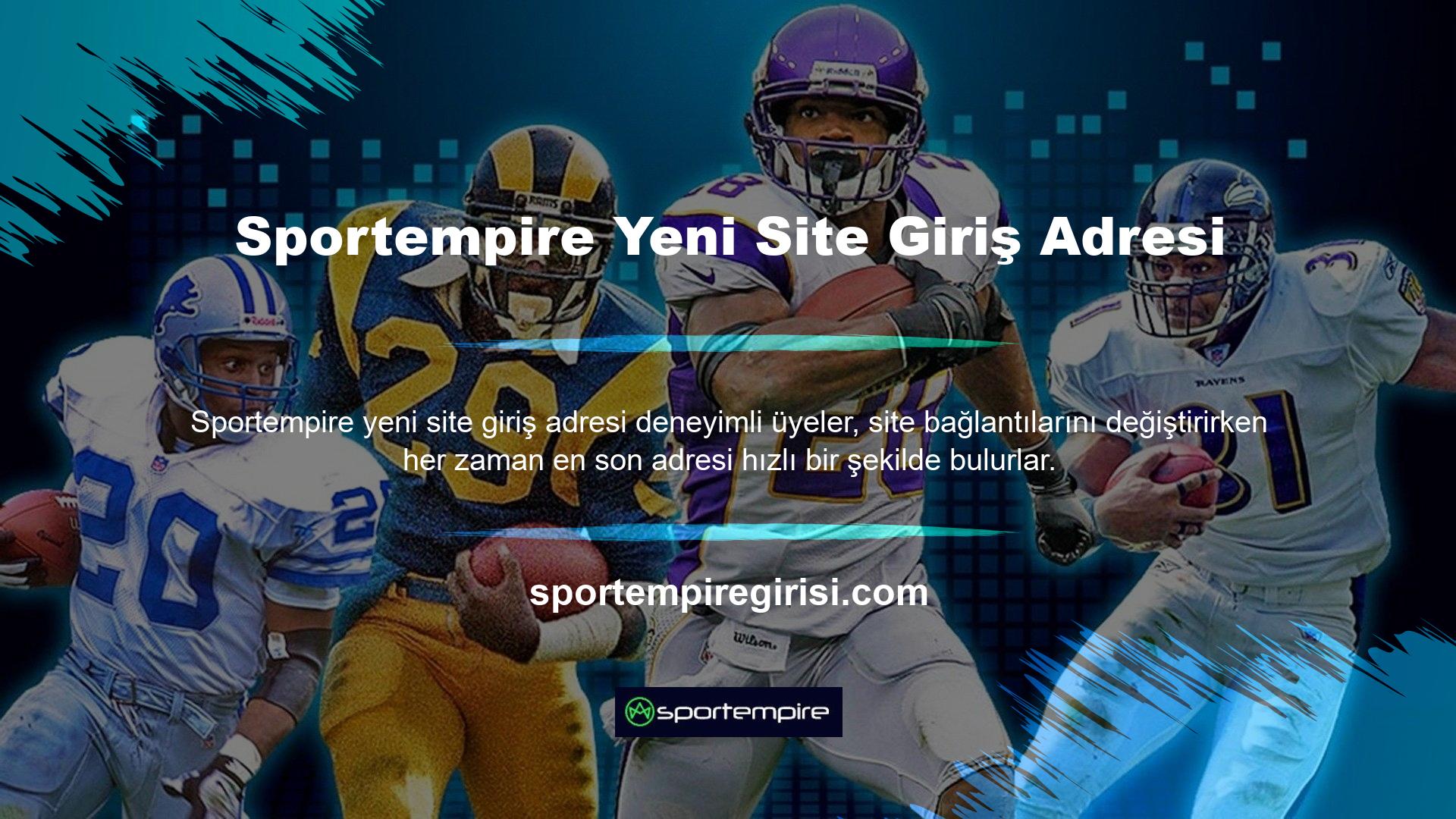 Sportempire web sitesinde yeni adresleri ziyaret etmek için birçok güzel fırsat var